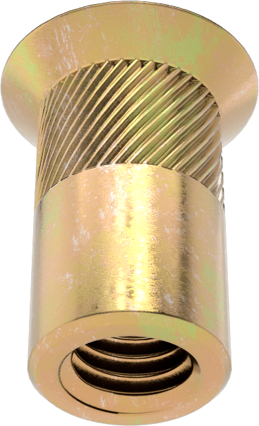 Gömme Montajlı Perçin Somunu, M5 x 0,8 mm Diş Boyutu, 1,6 mm ila 4 mm Malzeme Kalınlığı için