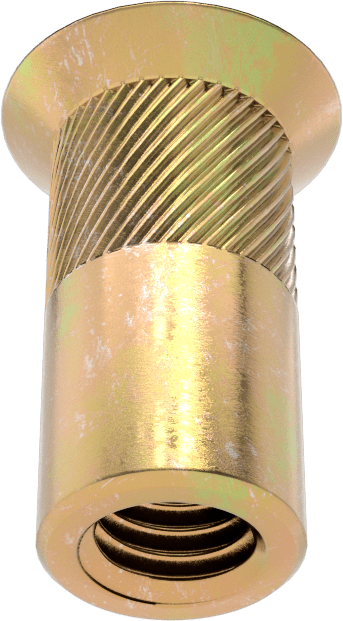 Gömme Montajlı Perçin Somunu, M5 x 0,8 mm Diş Boyutu, 4 mm ila 6 mm Malzeme Kalınlığı için