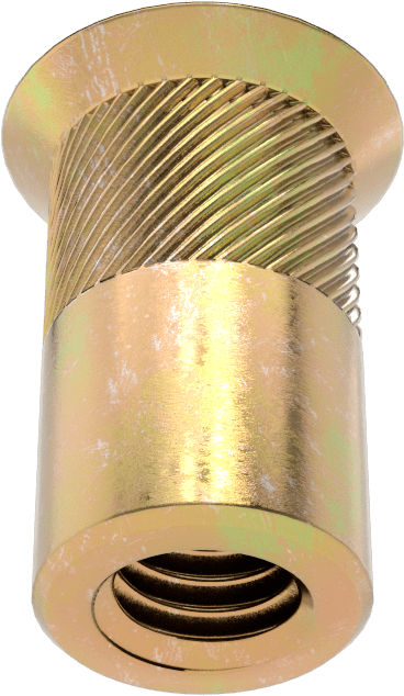 Gömme Montajlı Perçin Somunu, M6 x 1 mm Diş Boyutu, 1,6 mm ila 4,5 mm Malzeme Kalınlığı için