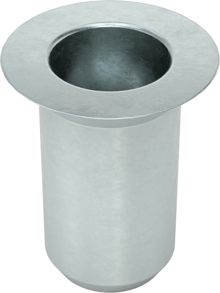 Gömme Montajlı Perçin Somunu, M4 x 0,7 mm Diş, 1,6 mm ila 3,5 mm Malzeme Kalınlığı için