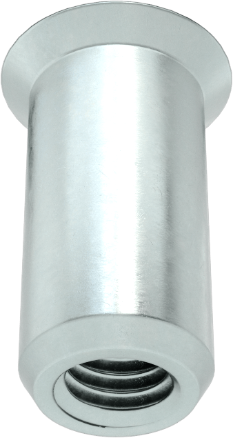 Gömme Montajlı Perçin Somunu, M6 x 1 mm Diş Boyutu, 4,5 mm ila 7 mm Malzeme Kalınlığı için