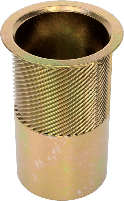 Gömme Montajlı Perçin Somunu, M12 x 1,75 mm Diş Boyutu, 5 mm ila 8 mm Malzeme Kalınlığı için