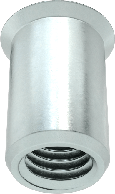 Gömme Montajlı Perçin Somunu, M10 x 1,5 mm Diş Boyutu, 1,6 mm ila 5 mm Malzeme Kalınlığı için
