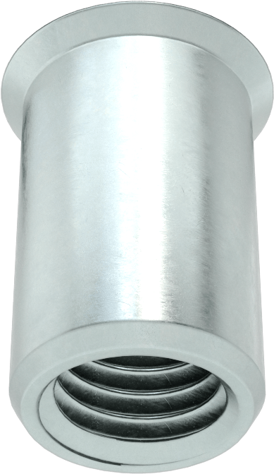 Gömme Montajlı Perçin Somunu, M12 x 1,75 mm Diş, 1,6 mm ila 5 mm Malzeme Kalınlığı için