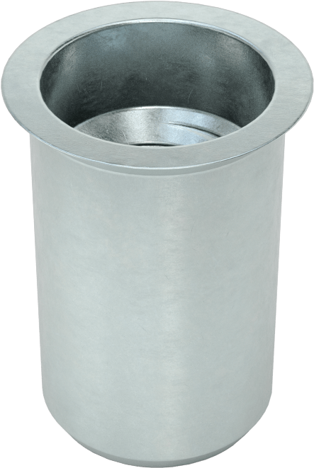 Gömme Montajlı Perçin Somunu, M12 x 1,75 mm Diş, 1,6 mm ila 5 mm Malzeme Kalınlığı için