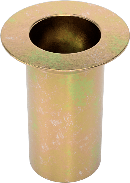 Gömme Montajlı Perçin Somunu, 1/4"-20 Diş Boyutu, 0,089“ ila 0,151” malzeme kalınlığı için