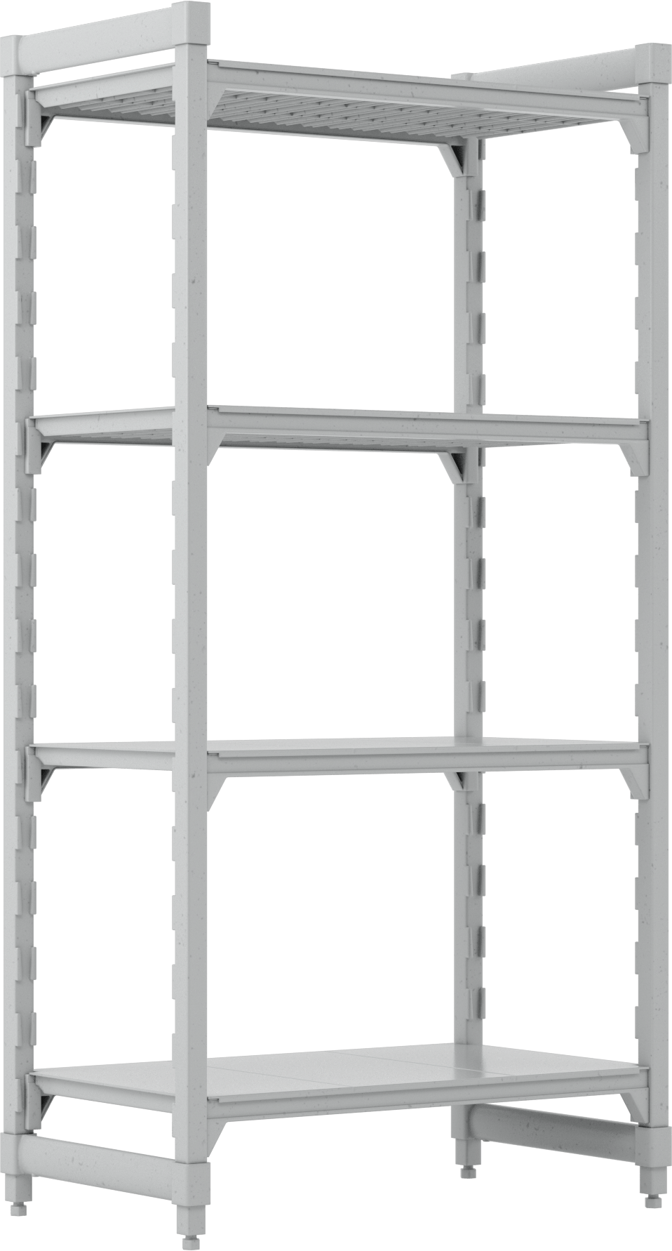 Plastik Raf, 4 Raflı Sabit, 72" x 36" x 21"