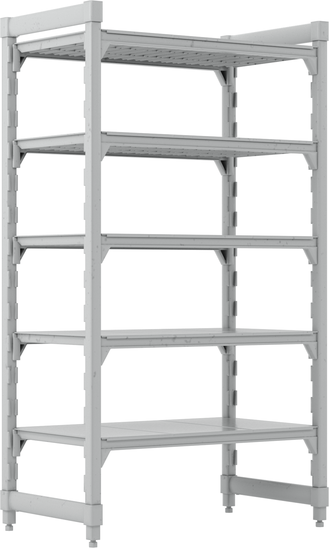 Plastik Raf, 5 Raflı Sabit, 64" x 36" x 21"