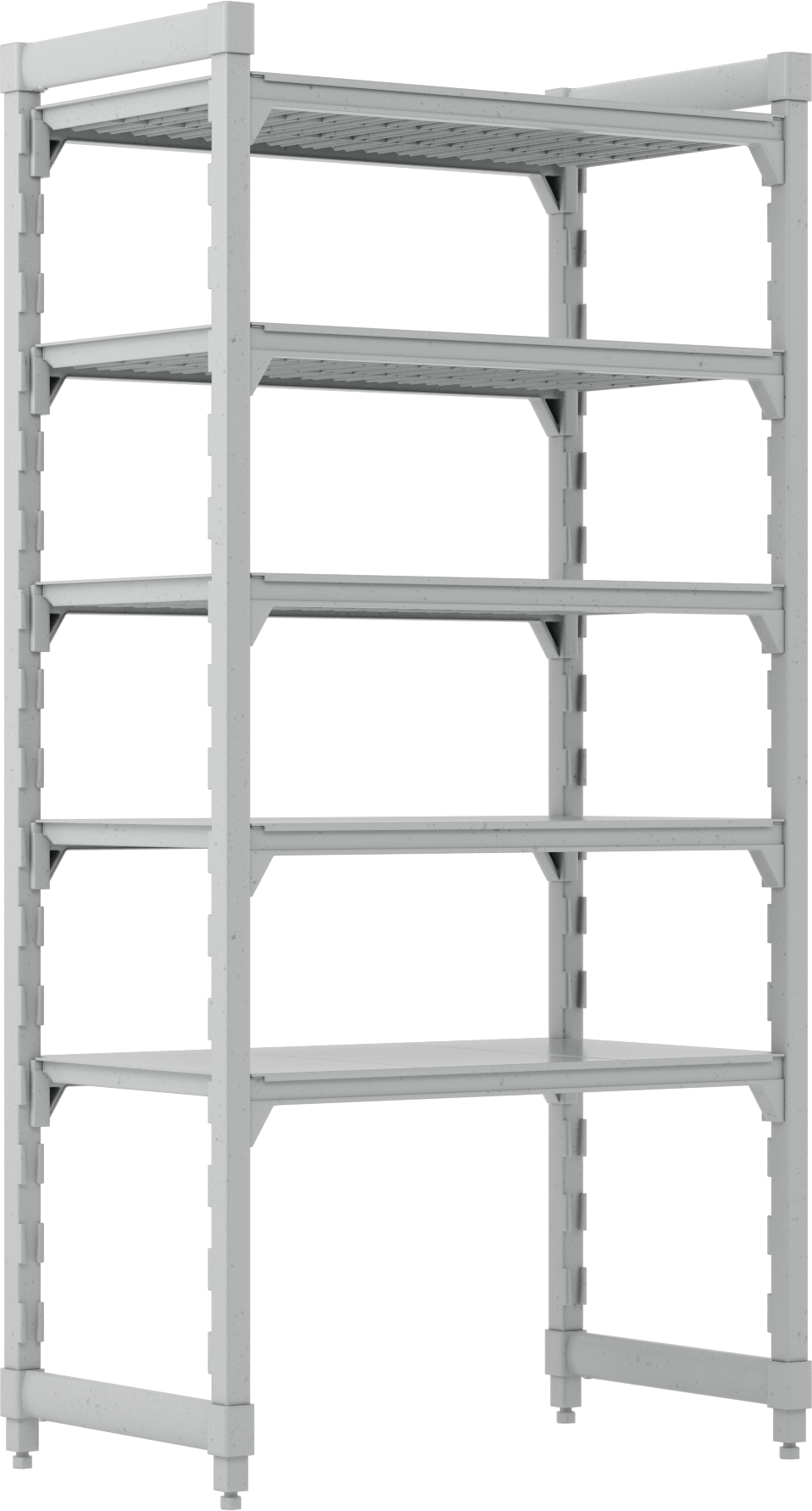 Plastik Raf, 5 Raflı Sabit, 72" x 36" x 21"
