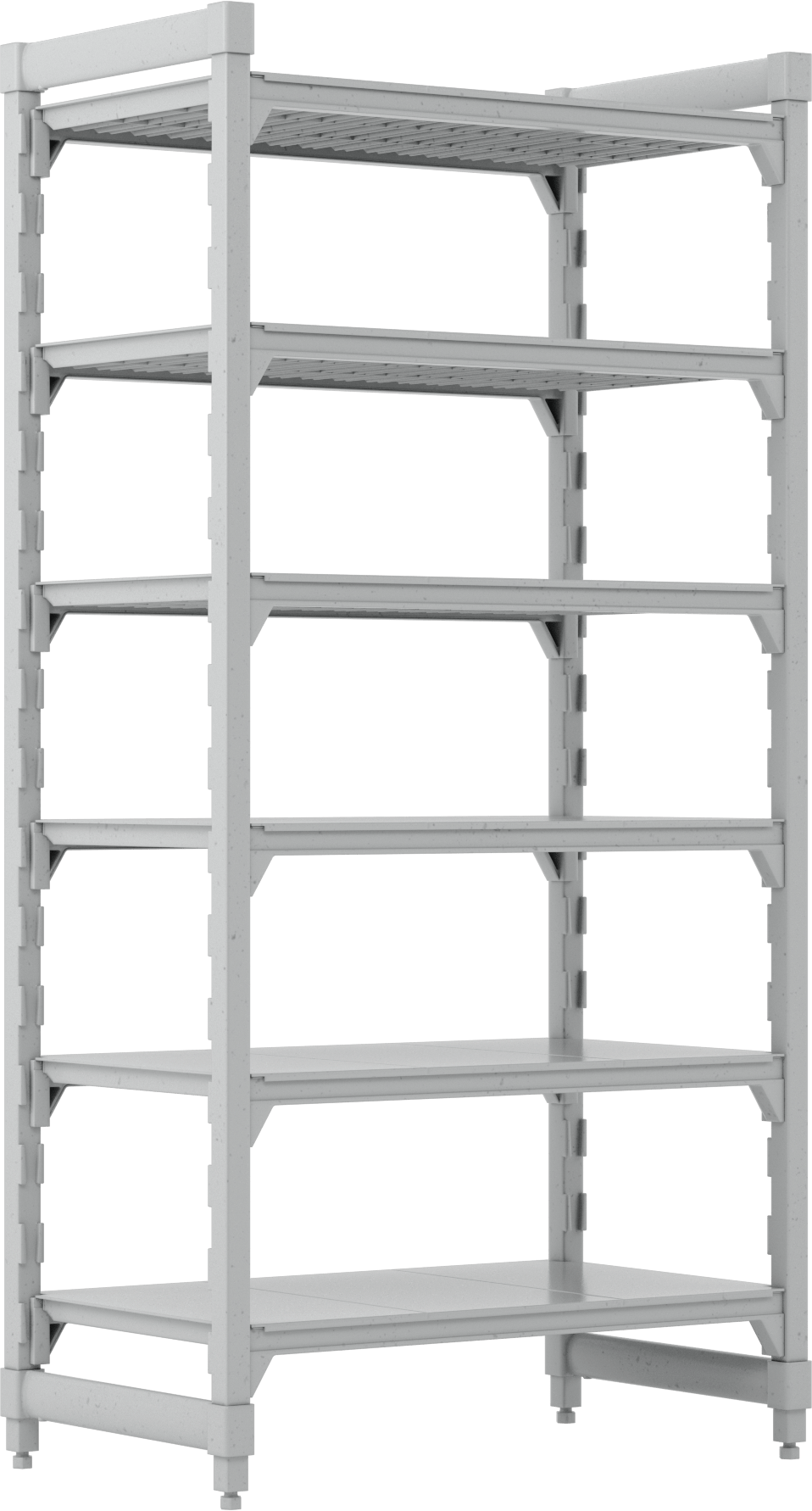 Plastik Raf, 6 Raflı Sabit Dolap, 72" x 36" x 21"