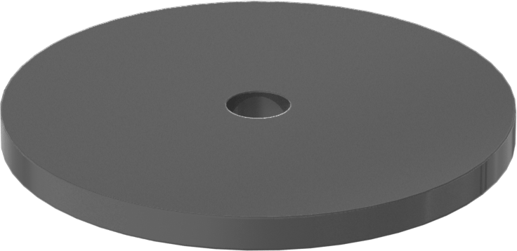 Fiberglas Pul, 1/4" Vida Boyutu için, 0.250" ID, 2.000" OD