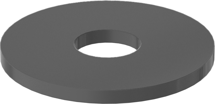 Fiberglas Pul, 5/8" Vida Boyutu için, 0.625" ID, 2.000" OD