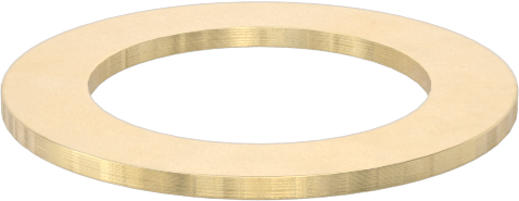 260 Pirinç Soyulabilir Çok Katmanlı Şim, 0,032" Kalın, 1/2" ID