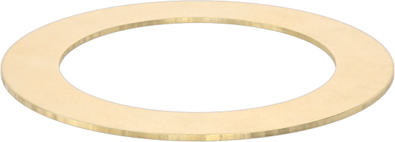 260 Pirinç Soyulabilir Çok Katmanlı Şim, 0,032" Kalın, 1-1/2" ID