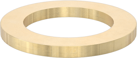 260 Pirinç Soyulabilir Çok Katmanlı Şim, 0,062 inç Kalınlık, 1/2" ID