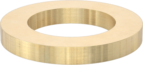 260 Pirinç Soyulabilir Çok Katmanlı Şim, 0,125" Kalınlık, 5/8" ID