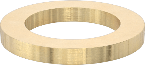 260 Pirinç Soyulabilir Çok Katmanlı Şim, 0,125" Kalınlık, 3/4" ID