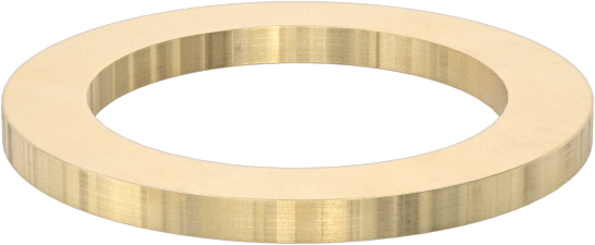 260 Pirinç Soyulabilir Çok Katmanlı Şim, 0,125" Kalınlık, 1-1/4" ID