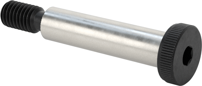Düşük Profilli Omuzlu Vida, 6 mm Omuz Çapı, 25 mm Omuz Uzunluğu, M5 x 0,8 mm Diş