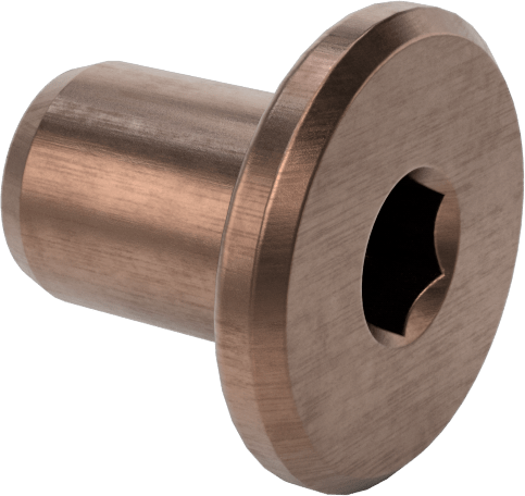 Bronz Kaplamalı Çelik Varil Bağlama, 1/4"-20, 0,472 inç Uzunluk