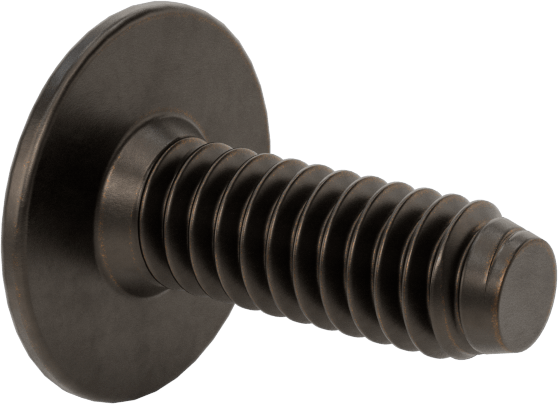 Ahşap için Bağlama Vidaları, Bronz Kaplama, 1/4“-20, 0,708” Diş Uzunluğu, 0,708“ Uzunluk, 0,669” Baş