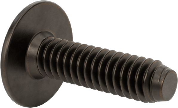 Ahşap için Bağlama Vidaları, Bronz Kaplama, 1/4“-20, 0,906” Diş Uzunluğu, 0,906“ Uzunluk, 0,669” Baş