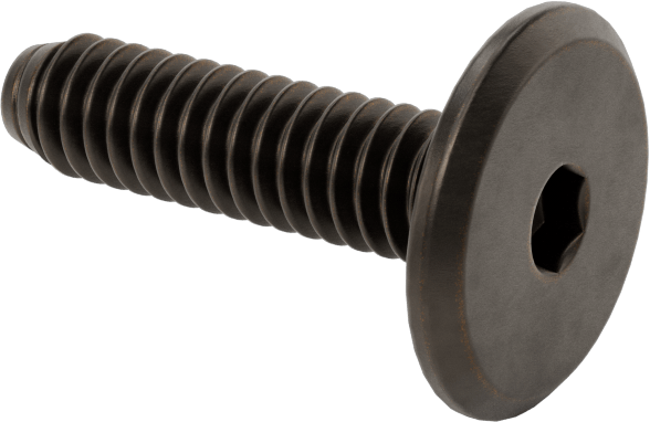 Ahşap için Bağlama Vidaları, Bronz Kaplama, 1/4“-20, 0,984” Diş Uzunluğu, 0,984“ Uzunluk, 0,669” Baş