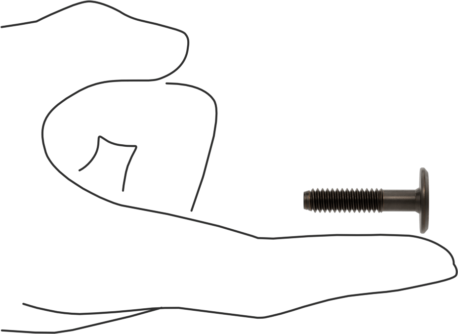 Ahşap için Bağlama Vidaları, Bronz Kaplama, 1/4“-20, 0,787” Diş Uzunluğu, 1,181 inç Uzunluk, 0,669 inç Baş