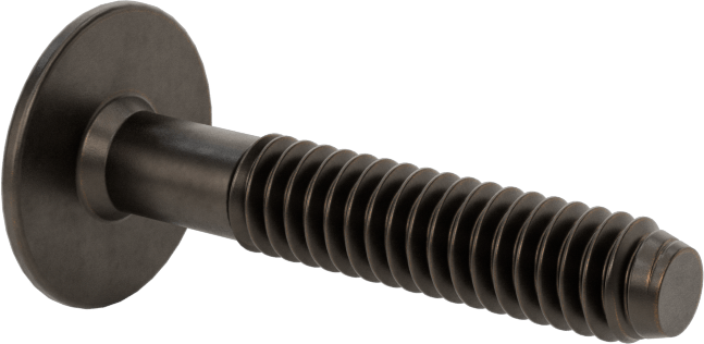Ahşap için Bağlama Vidaları, Bronz Kaplama, 1/4“-20, 0,984” Diş Uzunluğu, 1,375“ Uzunluk, 0,669” Baş