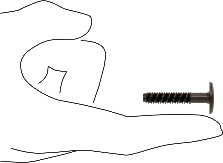 Ahşap için Bağlama Vidaları, Bronz Kaplama, 1/4“-20, 0,984” Diş Uzunluğu, 1,375“ Uzunluk, 0,669” Baş