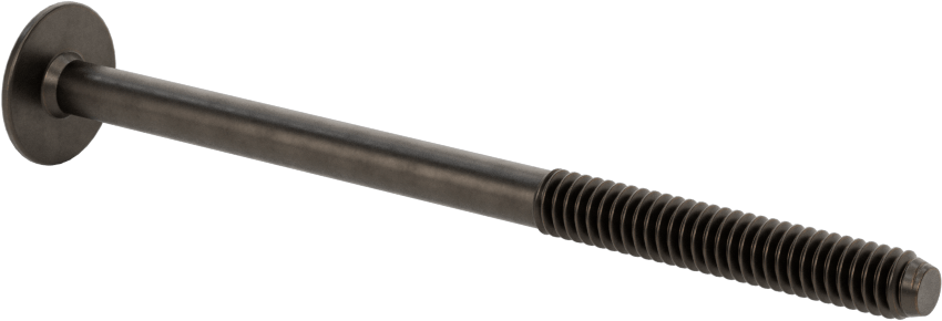 Ahşap için Bağlama Vidaları, Bronz, 1/4"-20, 1,575 inç Diş Uzunluğu, 3,937“ Uzunluk, 0,669” Başlık