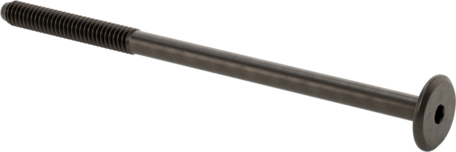 Ahşap için Bağlama Vidaları, Bronz, 1/4"-20, 1,575 inç Diş Uzunluğu, 4,724 inç Uzunluk, 0,669 inç Başlık