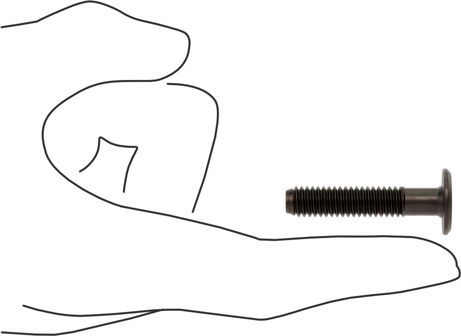 Ahşap için Bağlama Vidaları, Bronz, 5/16"-18, 1,181" Diş Uzunluğu, 1,579“ Uzunluk, 0,669” Başlık