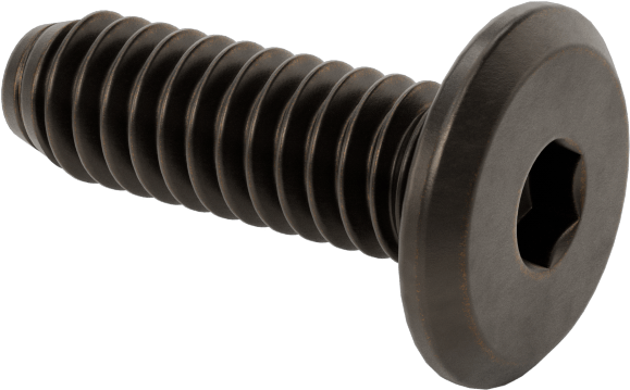 Ahşap için Bağlama Vidaları, Bronz Kaplama, 1/4“-20, 0,704” Diş Uzunluğu, 0,787“ Uzunluk, 0,519” Baş