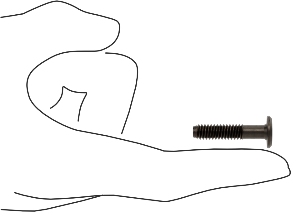 Ahşap için Bağlama Vidaları, Bronz Kaplama, 1/4“-20, 0,787” Diş Uzunluğu, 1,181“ Uzunluk, 0,519” Baş