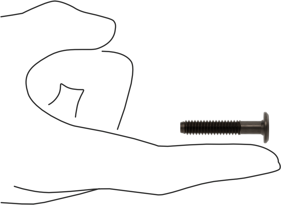 Ahşap için Bağlama Vidaları, Bronz Kaplama, 1/4“-20, 0,984” Diş Uzunluğu, 1,378 inç uzunluk, 0,519 inç başlık