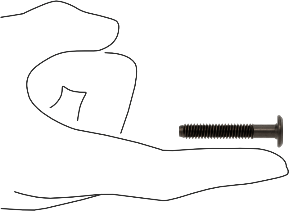 Ahşap için Bağlama Vidaları, Bronz, 1/4"-20, 1,181" Diş Uzunluğu, 1,578 inç Uzunluk, 0,519 inç Başlık