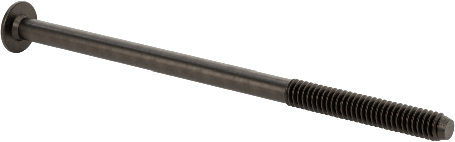 Ahşap için Bağlama Vidaları, Bronz, 1/4"-20, 1,575 inç Diş Uzunluğu, 4,724 inç Uzunluk, 0,519 inç Başlık