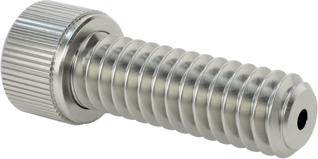 Temizlenmiş ve Torbalı 18-8 Paslanmaz Çelik Havalandırmalı Soket Başlı Vida, Yüksek Vakum, 1/4"-20 Diş Boyutu, 3/4" Uzunluk