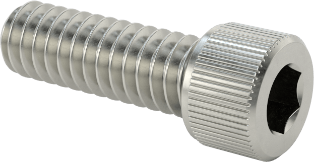 Temizlenmiş ve Torbalı 18-8 Paslanmaz Çelik Havalandırmalı Soket Başlı Vida, Yüksek Vakum, 1/4"-20 Diş Boyutu, 3/4" Uzunluk