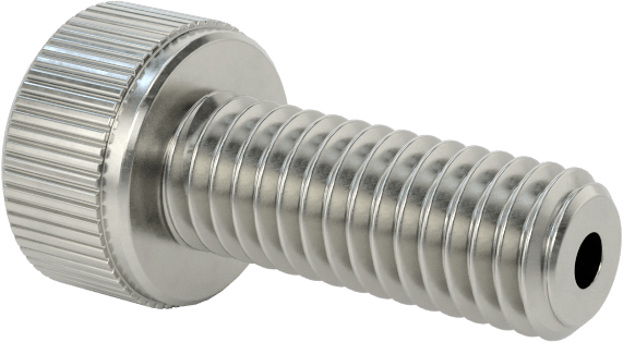 Temizlenmiş ve Torbalı 18-8 Paslanmaz Çelik Havalandırmalı Soket Başlı Vida, Yüksek Vakum, M3 x 0,50 mm Dişli Boyutu, 8 mm Uzunluk