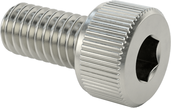 Temizlenmiş ve Torbalı 18-8 Paslanmaz Çelik Havalandırmalı Soket Başlı Vida, Yüksek Vakum, M4 x 0,70 mm Diş Boyutu, 8 mm Uzunluk