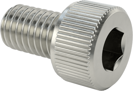 Temizlenmiş ve Torbalı 18-8 Paslanmaz Çelik Havalandırmalı Soket Başlı Vida, Yüksek Vakum, M5 x 0,80 mm Diş Boyutu, 8 mm Uzunluk