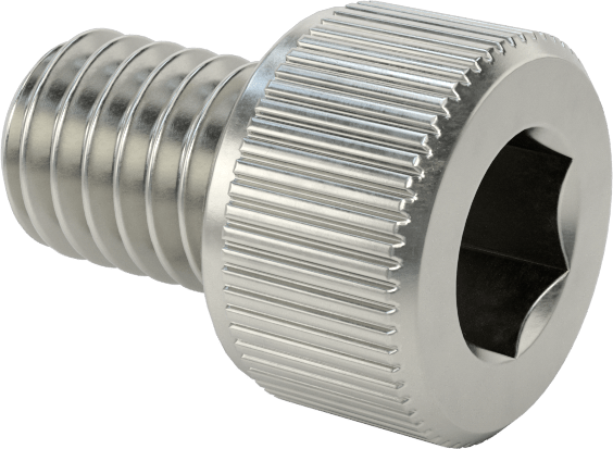 Temizlenmiş ve Torbalı 18-8 Paslanmaz Çelik Havalandırmalı Soket Başlı Vida, Yüksek Vakum, M6 x 1 mm Diş Boyutu, 8 mm Uzunluk