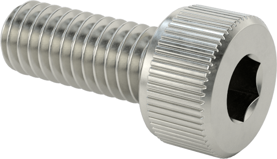 Temizlenmiş ve Torbalı 18-8 Paslanmaz Çelik Havalandırmalı Soket Başlı Vida, Yüksek Vakum, M4 x 0,70 mm Diş Boyutu, 10 mm Uzunluk