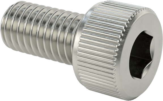 Temizlenmiş ve Torbalı 18-8 Paslanmaz Çelik Havalandırmalı Soket Başlı Vida, Yüksek Vakum, M5 x 0,80 mm Diş Boyutu, 10 mm Uzunluk