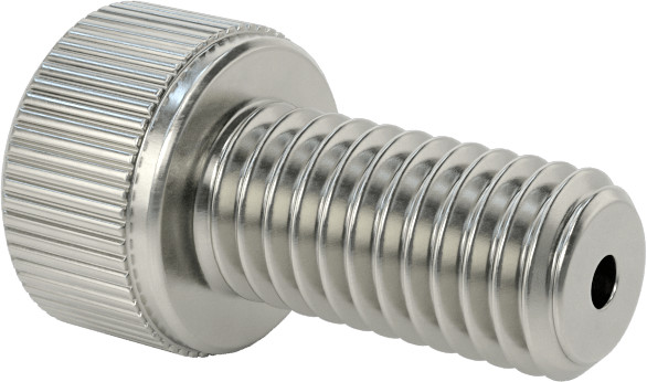 Temizlenmiş ve Torbalı 18-8 Paslanmaz Çelik Havalandırmalı Soket Başlı Vida, Yüksek Vakum, M5 x 0,80 mm Diş Boyutu, 10 mm Uzunluk
