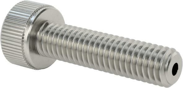 Temizlenmiş ve Torbalı 18-8 Paslanmaz Çelik Havalandırmalı Soket Başlı Vida, Yüksek Vakum, M3 x 0,50 mm Dişli Boyutu, 12 mm Uzunluk