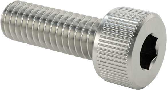 Temizlenmiş ve Torbalı 18-8 Paslanmaz Çelik Havalandırmalı Soket Başlı Vida, Yüksek Vakum, M4 x 0,70 mm Diş Boyutu, 12 mm Uzunluk