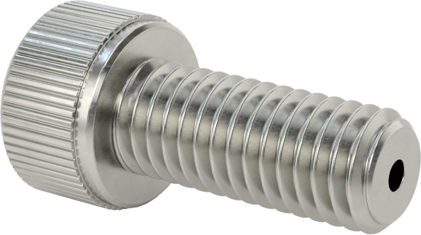 Temizlenmiş ve Torbalı 18-8 Paslanmaz Çelik Havalandırmalı Soket Başlı Vida, Yüksek Vakum, M5 x 0,80 mm Diş Boyutu, 12 mm Uzunluk